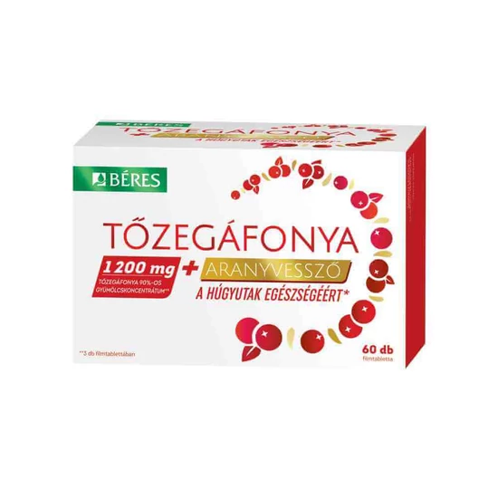 Béres Tőzegáfonya + Aranyvessző 60db